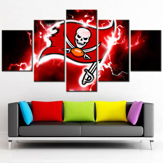 American Football Canvas Wall Art - AF5028 - Tampa Bay Buccaneers - NFL Teams