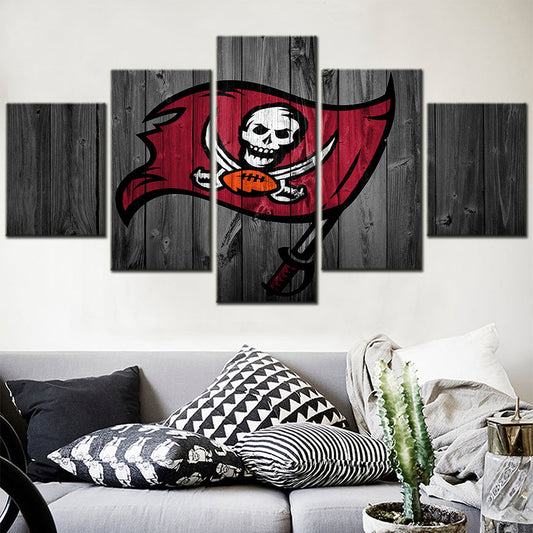 American Football - 5 Pieces Wall Art - AF5029 - Tampa Bay Buccaneers Sport - American Football Poster - American Football Canvas