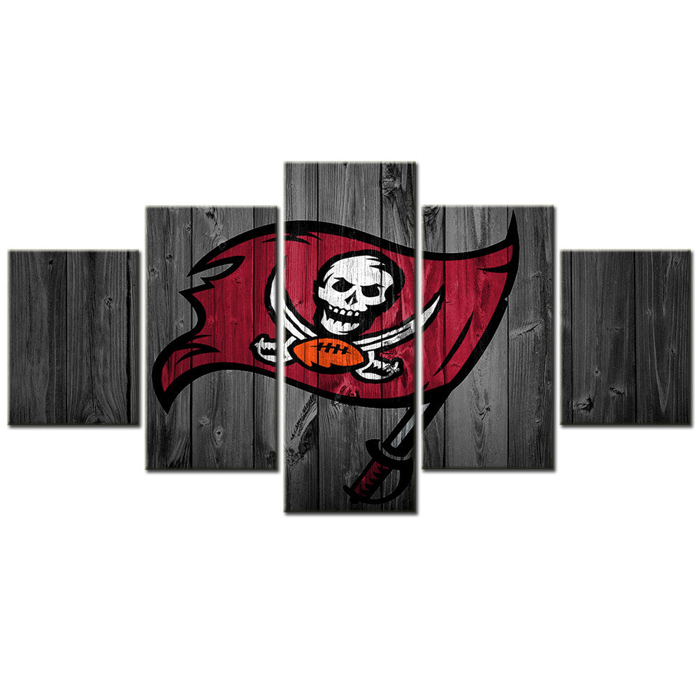 American Football - 5 Pieces Wall Art - AF5029 - Tampa Bay Buccaneers Sport - American Football Poster - American Football Canvas