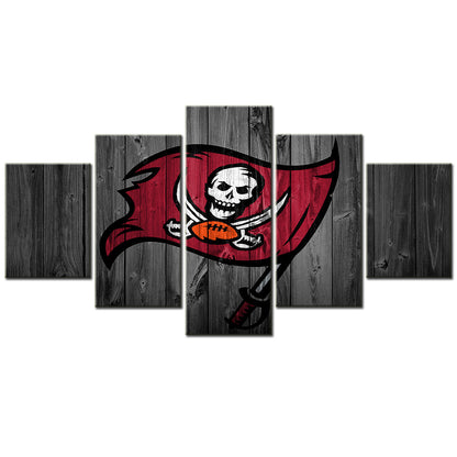 American Football - 5 Pieces Wall Art - AF5029 - Tampa Bay Buccaneers Sport - American Football Poster - American Football Canvas