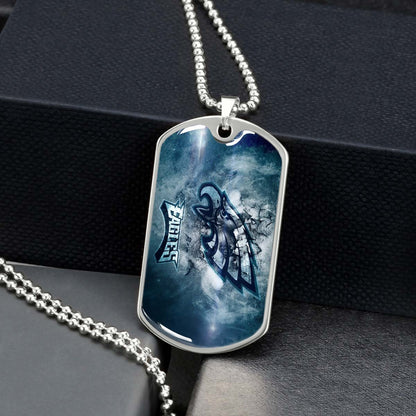 American Football - AFD075 - Philadelphia Eagles - NFL Football Team - American Football Dog Tag - Military Ball Chain - Luxury Dog Tag