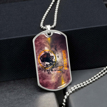 American Football - AFD083 - Washington Redskins - NFL Football Team - American Football Dog Tag - Military Ball Chain - Luxury Dog Tag