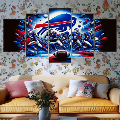 American Football Canvas Wall Art - AF5168 - Buffalo Bills - NFL Super Bowl Team