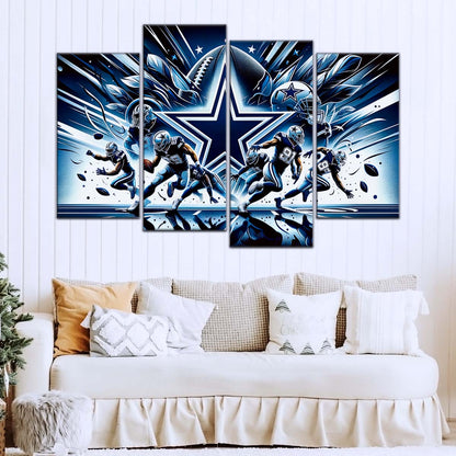 American Football Canvas Wall Art - AF5174 - Dallas Cowboys - NFL Teams