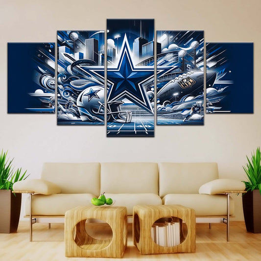 American Football Canvas Wall Art - AF5175 - Dallas Cowboys - Super Bowl Dreams - NFL Teams