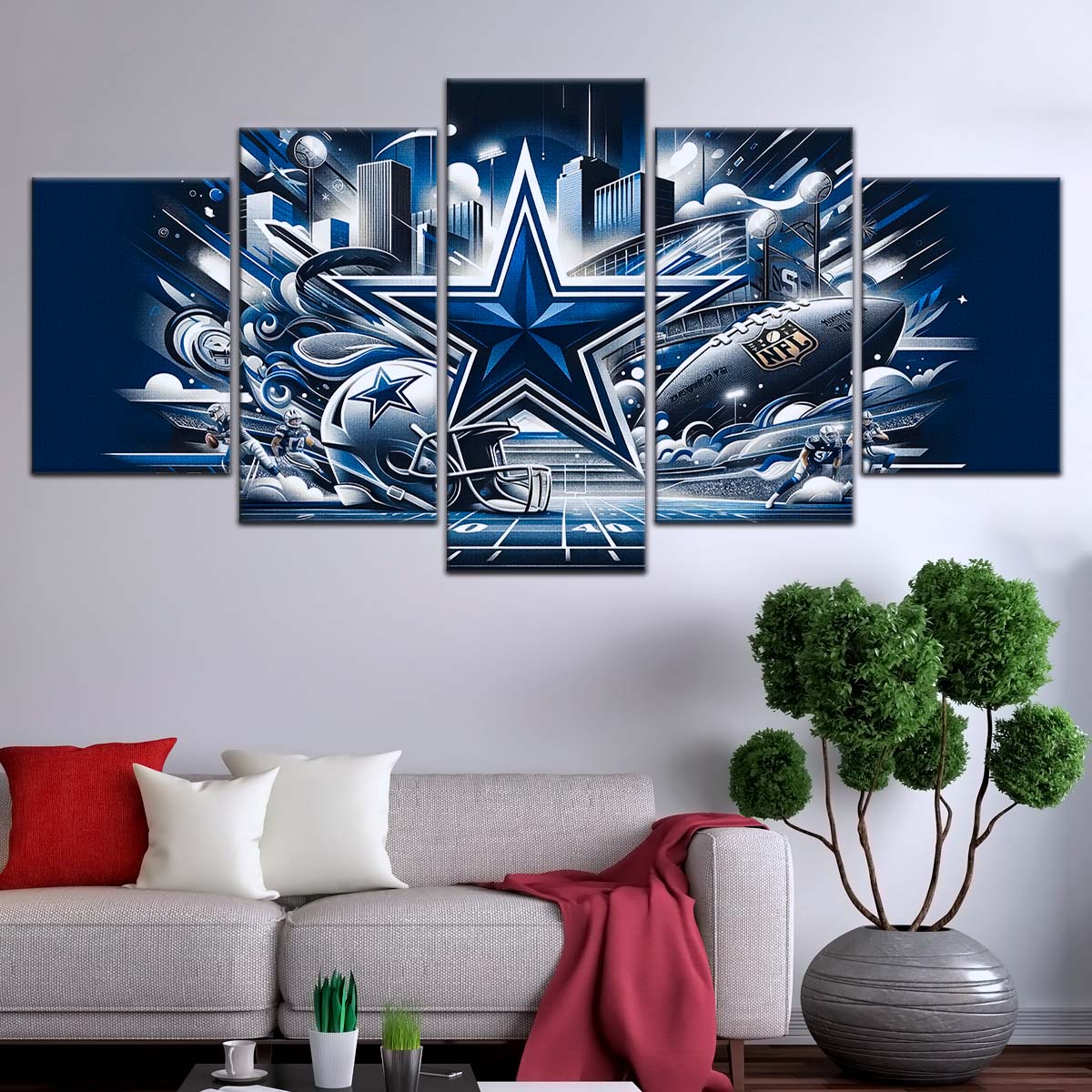 American Football Canvas Wall Art - AF5175 - Dallas Cowboys - Super Bowl Dreams - NFL Teams