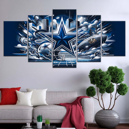 American Football Canvas Wall Art - AF5175 - Dallas Cowboys - Super Bowl Dreams - NFL Teams