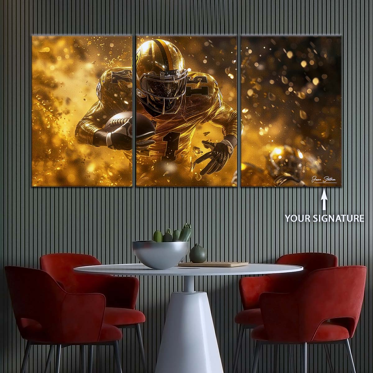American Football Canvas Wall Art - AF5186 - Dynamic NFL Touchdown