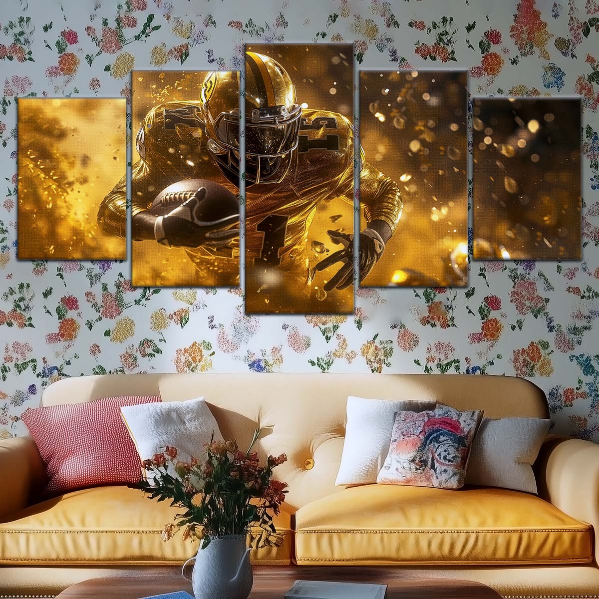 American Football Canvas Wall Art - AF5186 - Dynamic NFL Touchdown