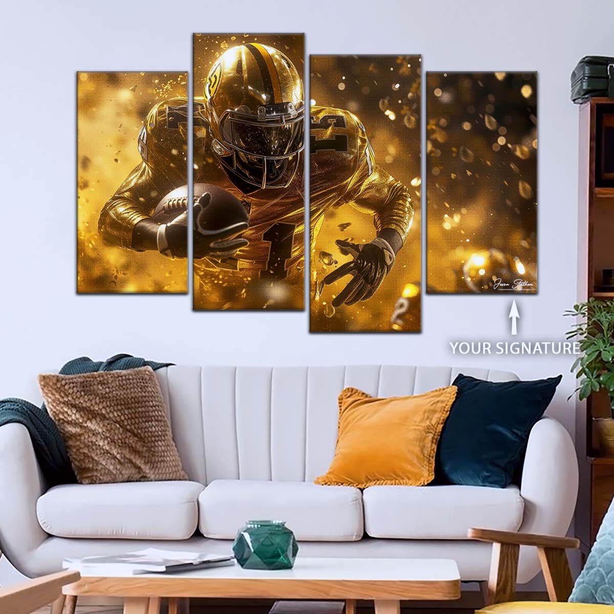 American Football Canvas Wall Art - AF5186 - Dynamic NFL Touchdown