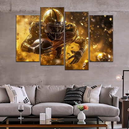 American Football Canvas Wall Art - AF5186 - Dynamic NFL Touchdown