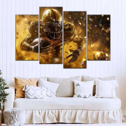 American Football Canvas Wall Art - AF5186 - Dynamic NFL Touchdown