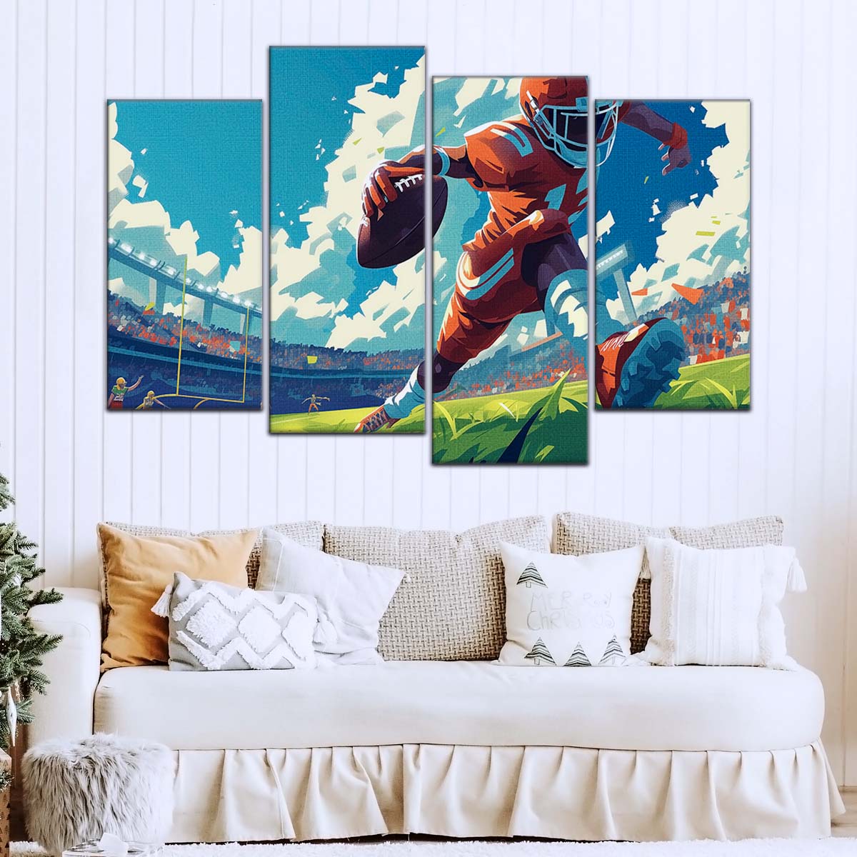 American Football Canvas Wall Art - AF5188 - Dynamic NFL Touchdown
