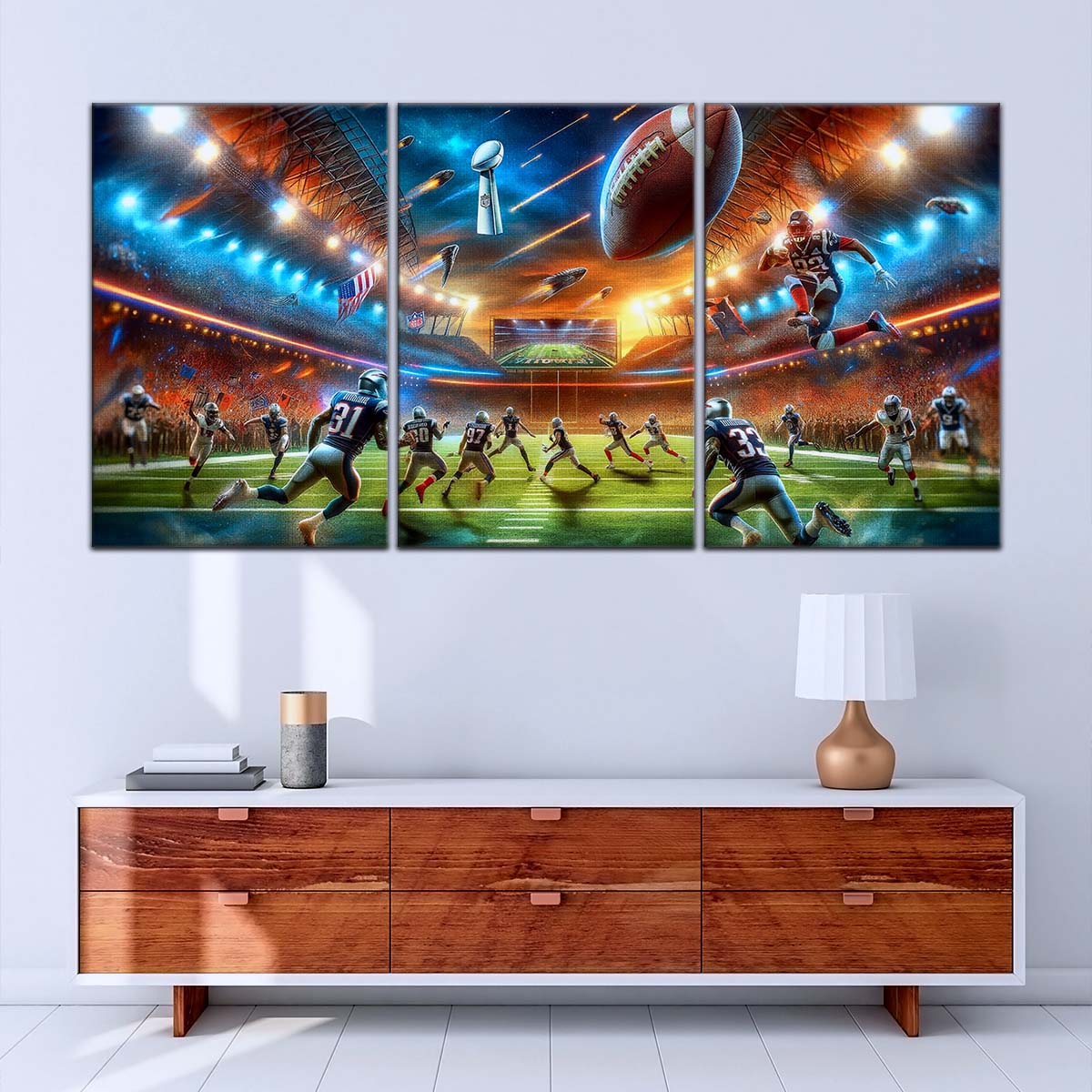 American Football Canvas Wall Art - AF5189 - Dynamic NFL Super Bowl