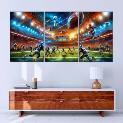 American Football Canvas Wall Art - AF5189 - Dynamic NFL Super Bowl