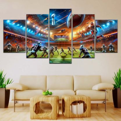 American Football Canvas Wall Art - AF5189 - Dynamic NFL Super Bowl
