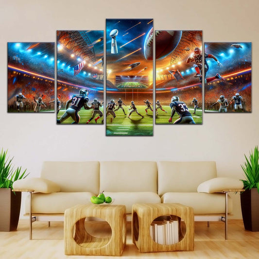 American Football Canvas Wall Art - AF5189 - Dynamic NFL Super Bowl