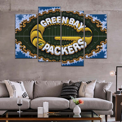 American Football Canvas Wall Art - AF5192 - Green Bay Packers - NFL Teams