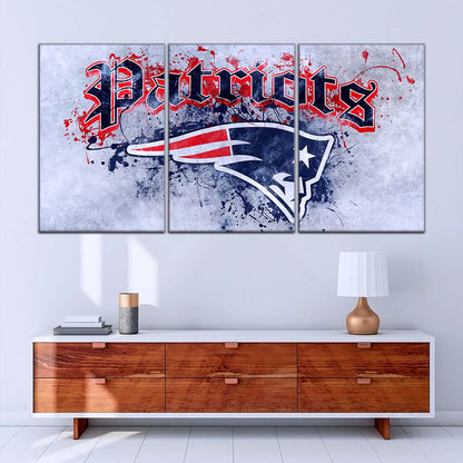 American Football Canvas Wall Art - AF5199 - New England Patriots - A Legacy in Sports - NFL Teams