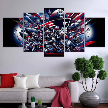 American Football Canvas Wall Art - AF5201 - New England Patriots - Super Bowl - NFL Teams