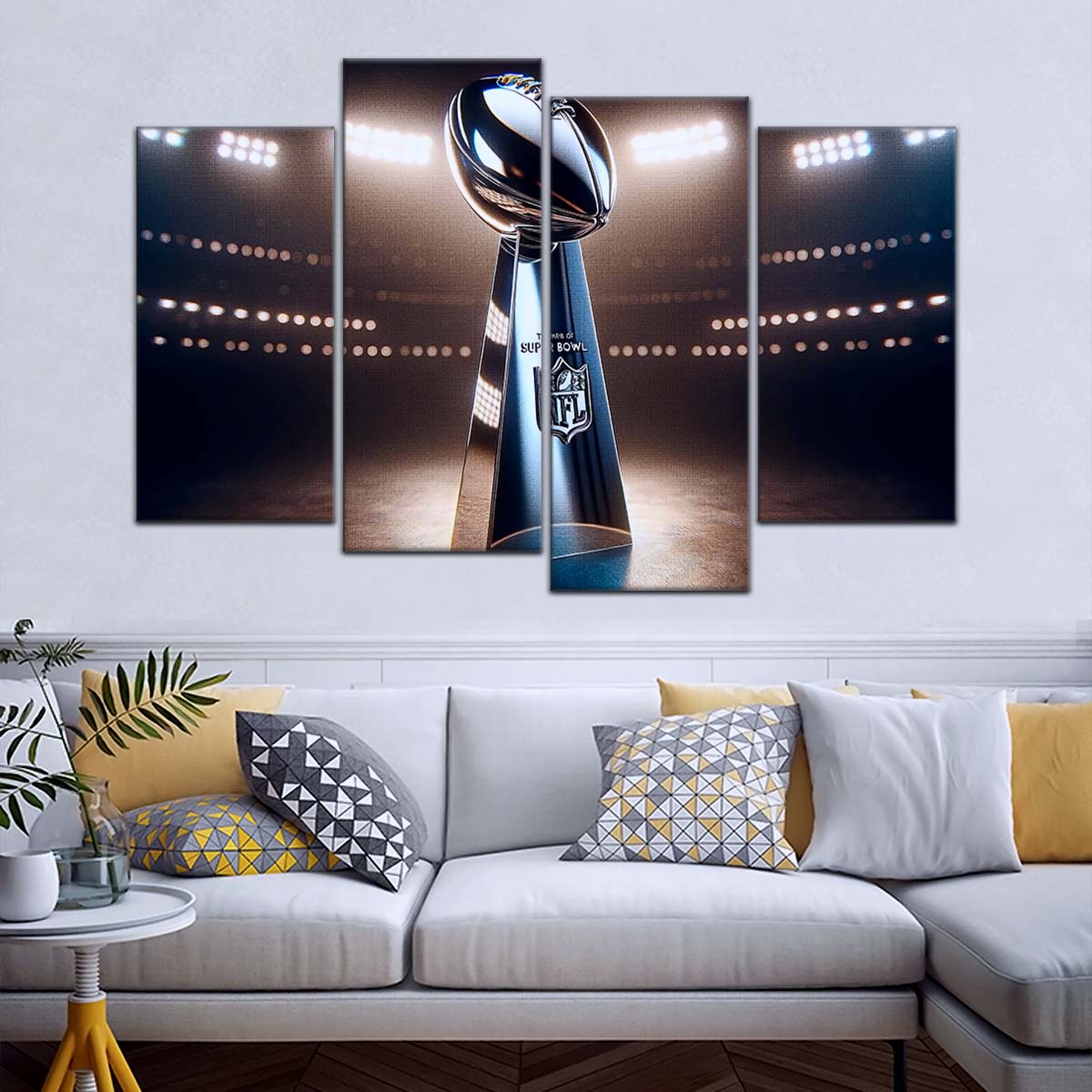 American Football Canvas Wall Art - AF5205 - NFL Super Bowl Trophy