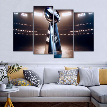 American Football Canvas Wall Art - AF5205 - NFL Super Bowl Trophy