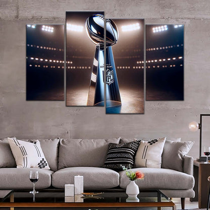 American Football Canvas Wall Art - AF5205 - NFL Super Bowl Trophy
