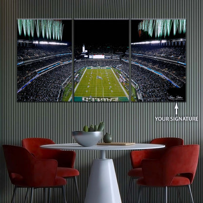 American Football Canvas Wall Art - AF5209 - Philadelphia Eagles - Night Game Atmosphere in the Stadium