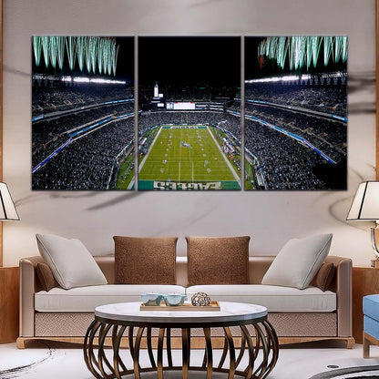 American Football Canvas Wall Art - AF5209 - Philadelphia Eagles - Night Game Atmosphere in the Stadium
