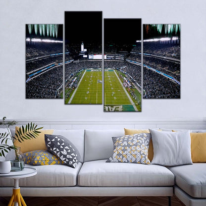 American Football Canvas Wall Art - AF5209 - Philadelphia Eagles - Night Game Atmosphere in the Stadium