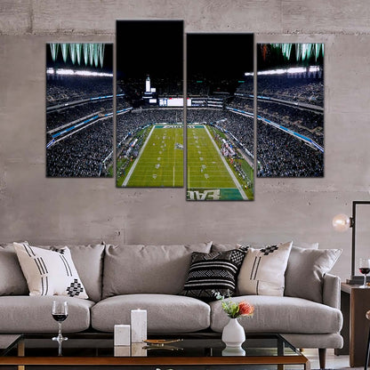 American Football Canvas Wall Art - AF5209 - Philadelphia Eagles - Night Game Atmosphere in the Stadium