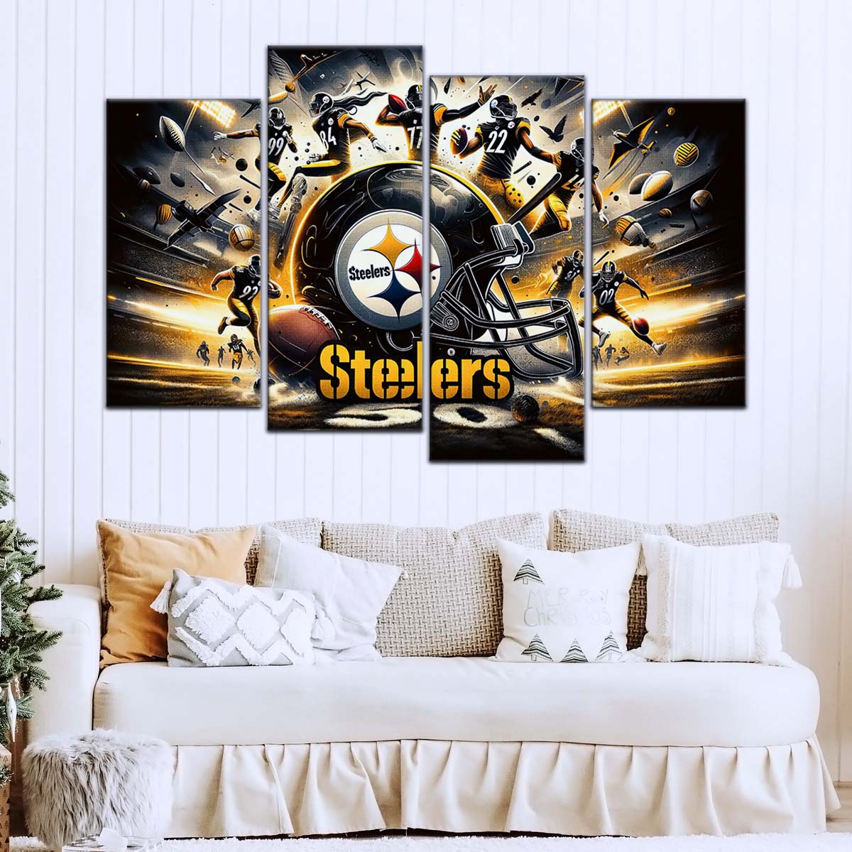 American Football Canvas Wall Art - AF5211 - Pittsburgh Steelers - NFL Teams