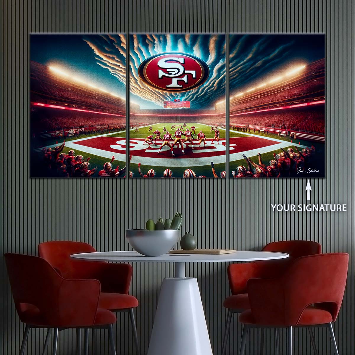 American Football Canvas Wall Art - AF5218 - San Francisco 49ers - Stadium - NFL Teams