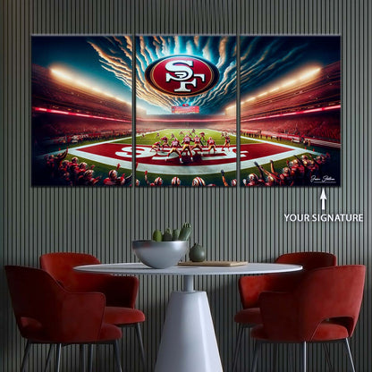 American Football Canvas Wall Art - AF5218 - San Francisco 49ers - Stadium - NFL Teams