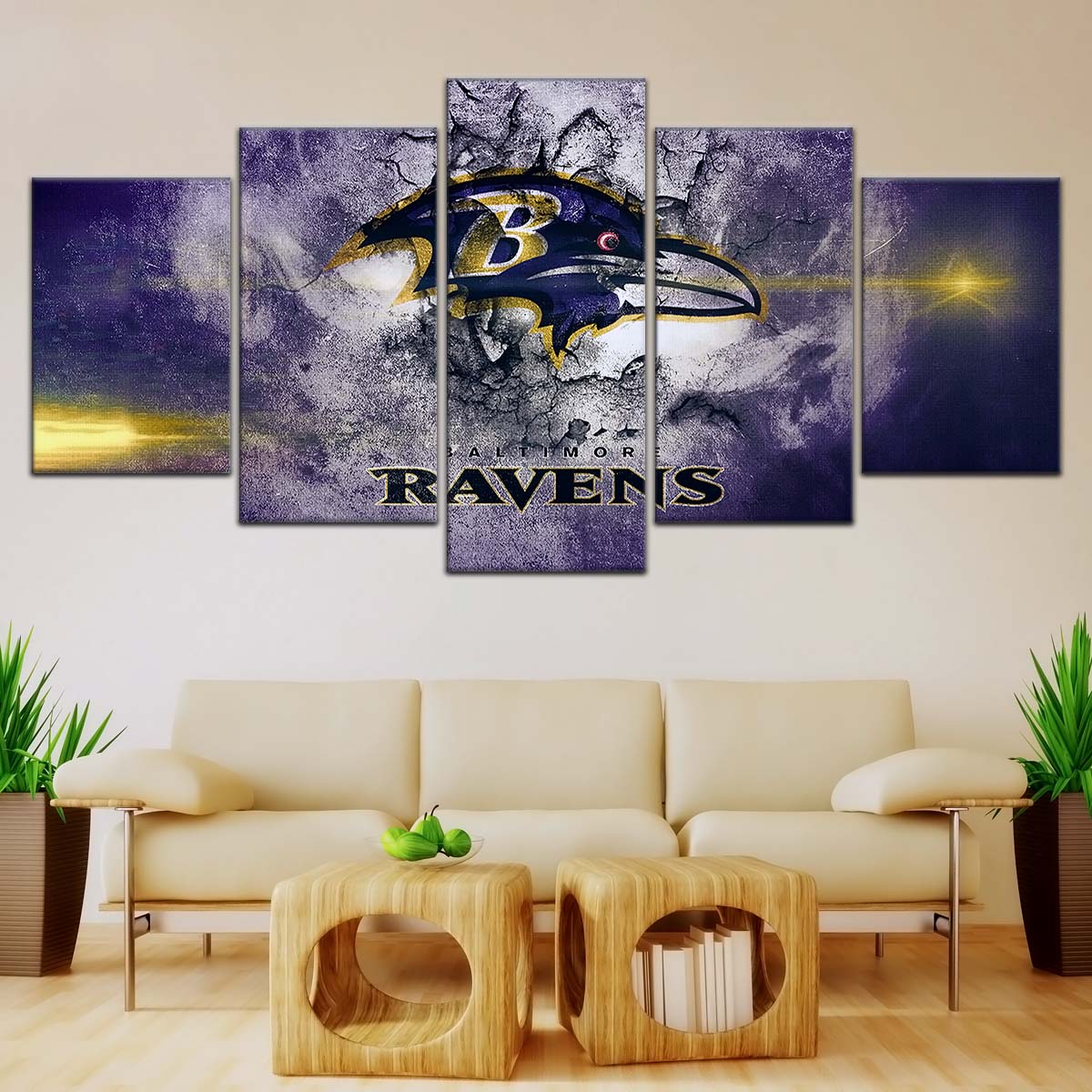 American Football Wall Art - AF5231 - Baltimore Ravens - NFL Football Team - American Football Poster - American Football Canvas