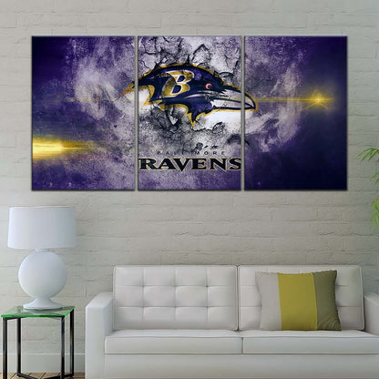American Football Canvas Wall Art - AF5231 - Baltimore Ravens - NFL Teams