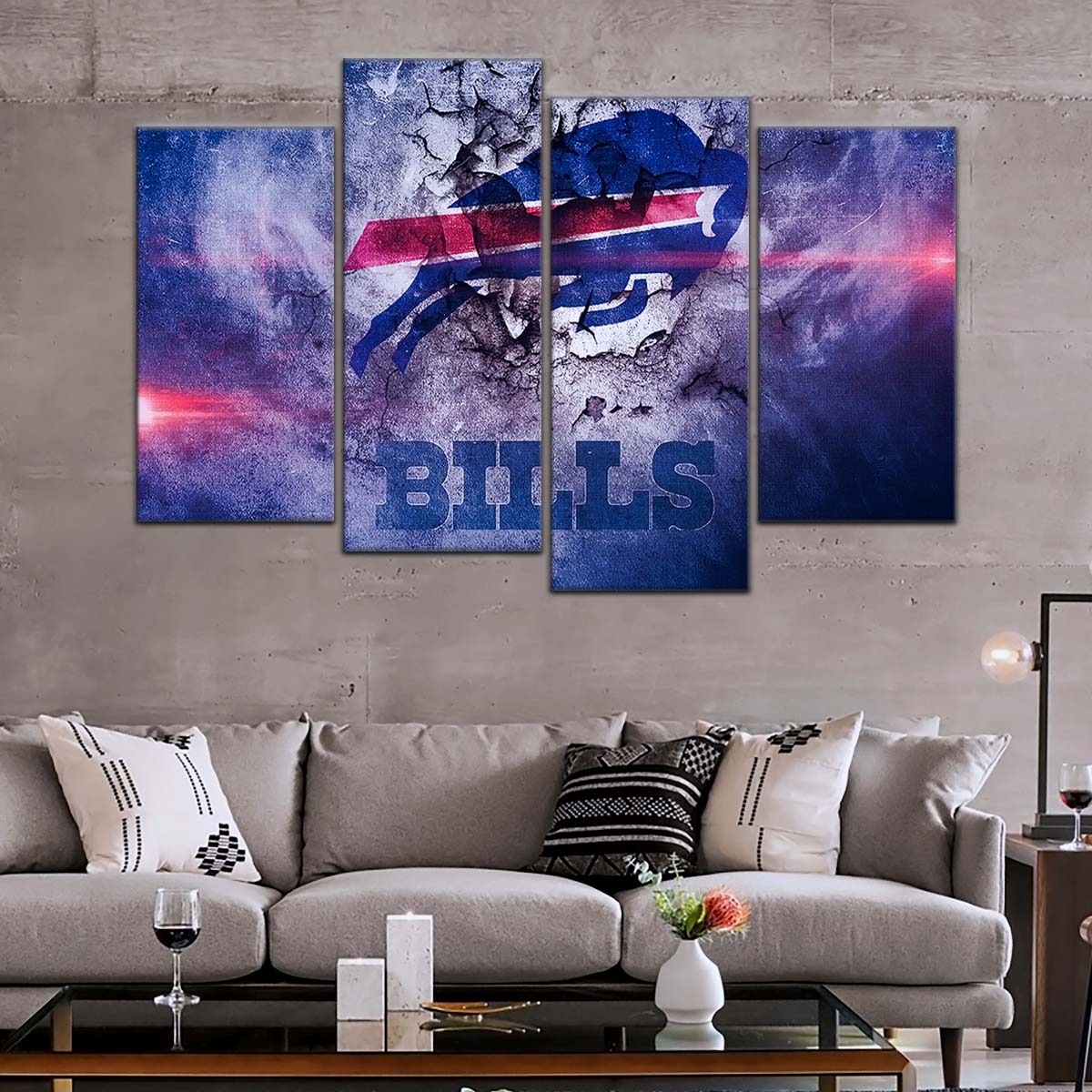 American Football Canvas Wall Art - AF5232 - Buffalo Bills - NFL Teams
