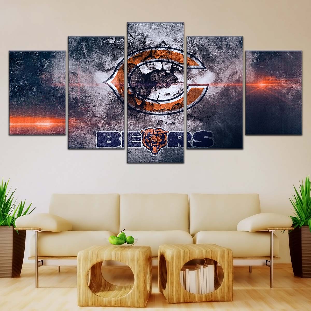 American Football Wall Art - AF5234 - Chicago Bears - NFL Football Team - American Football Poster - American Football Canvas