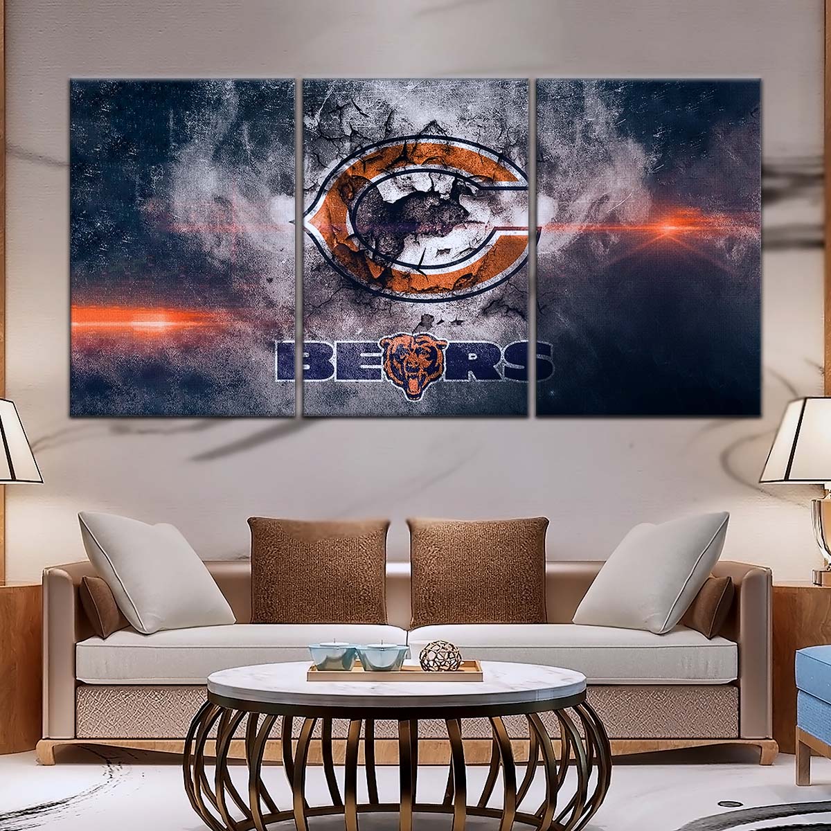 American Football Wall Art - AF5234 - Chicago Bears - NFL Football Team - American Football Poster - American Football Canvas