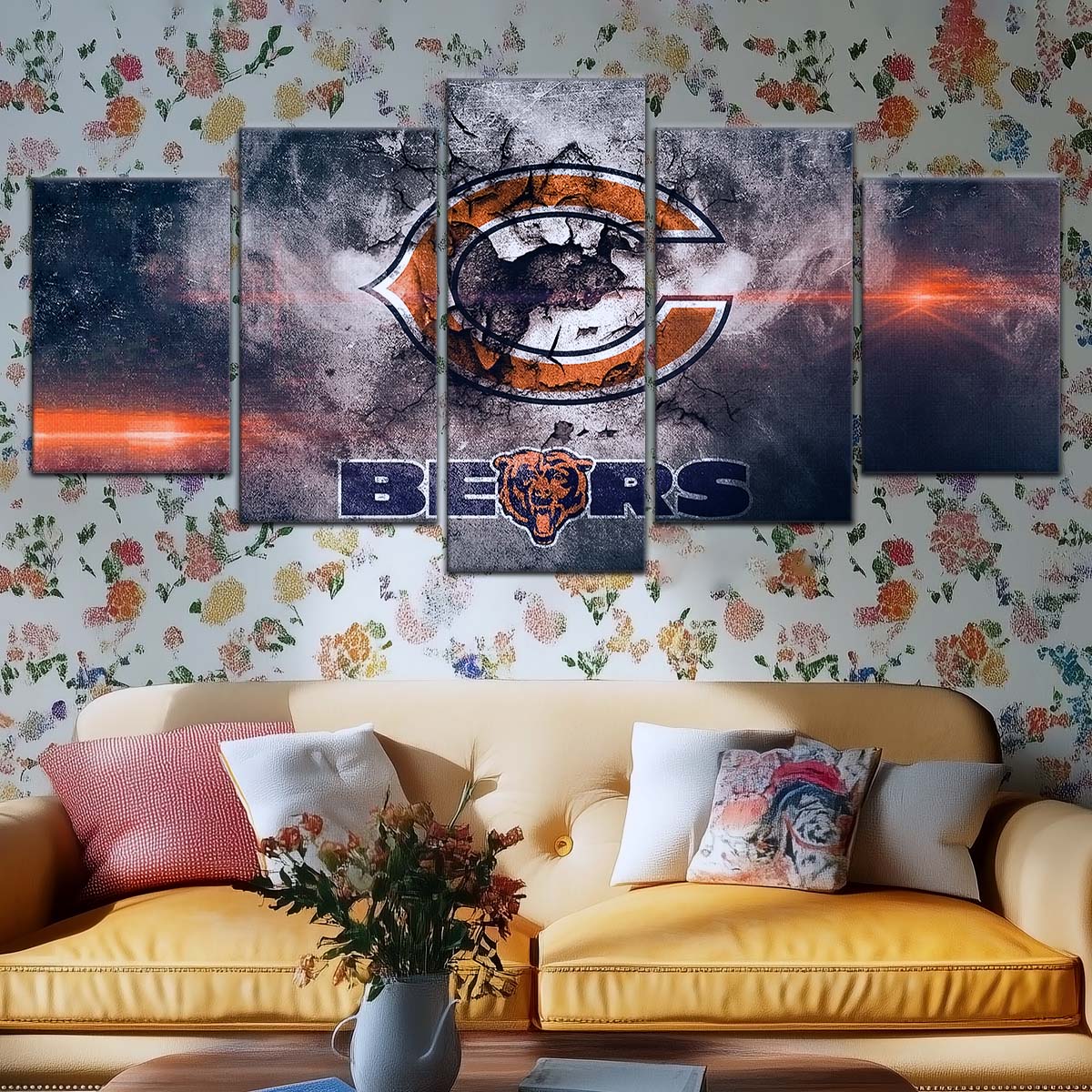 American Football Wall Art - AF5234 - Chicago Bears - NFL Football Team - American Football Poster - American Football Canvas