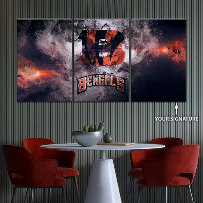 American Football Wall Art - AF5235 - Cincinnati Bengals - NFL Football Team - American Football Poster - American Football Canvas