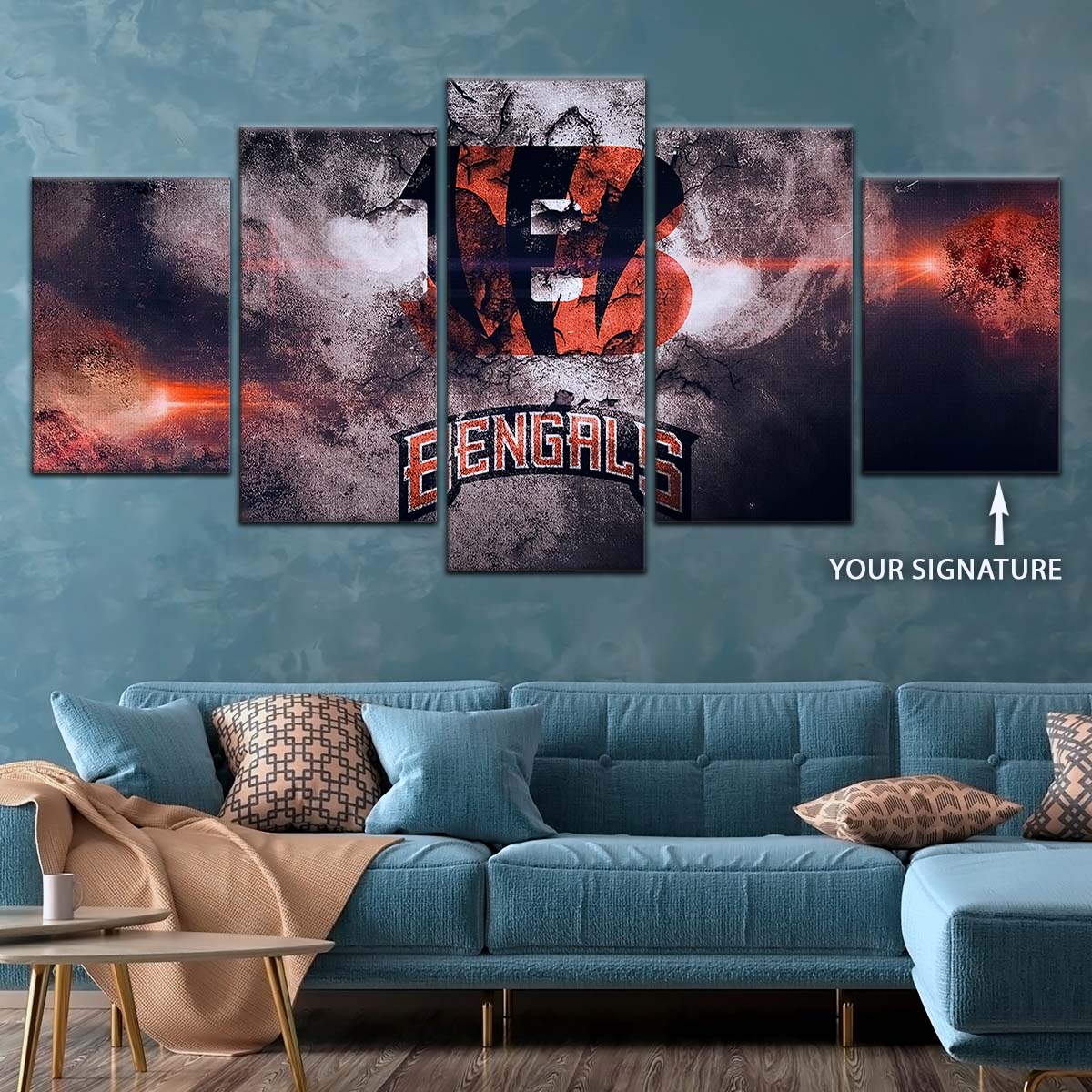 American Football Wall Art - AF5235 - Cincinnati Bengals - NFL Football Team - American Football Poster - American Football Canvas