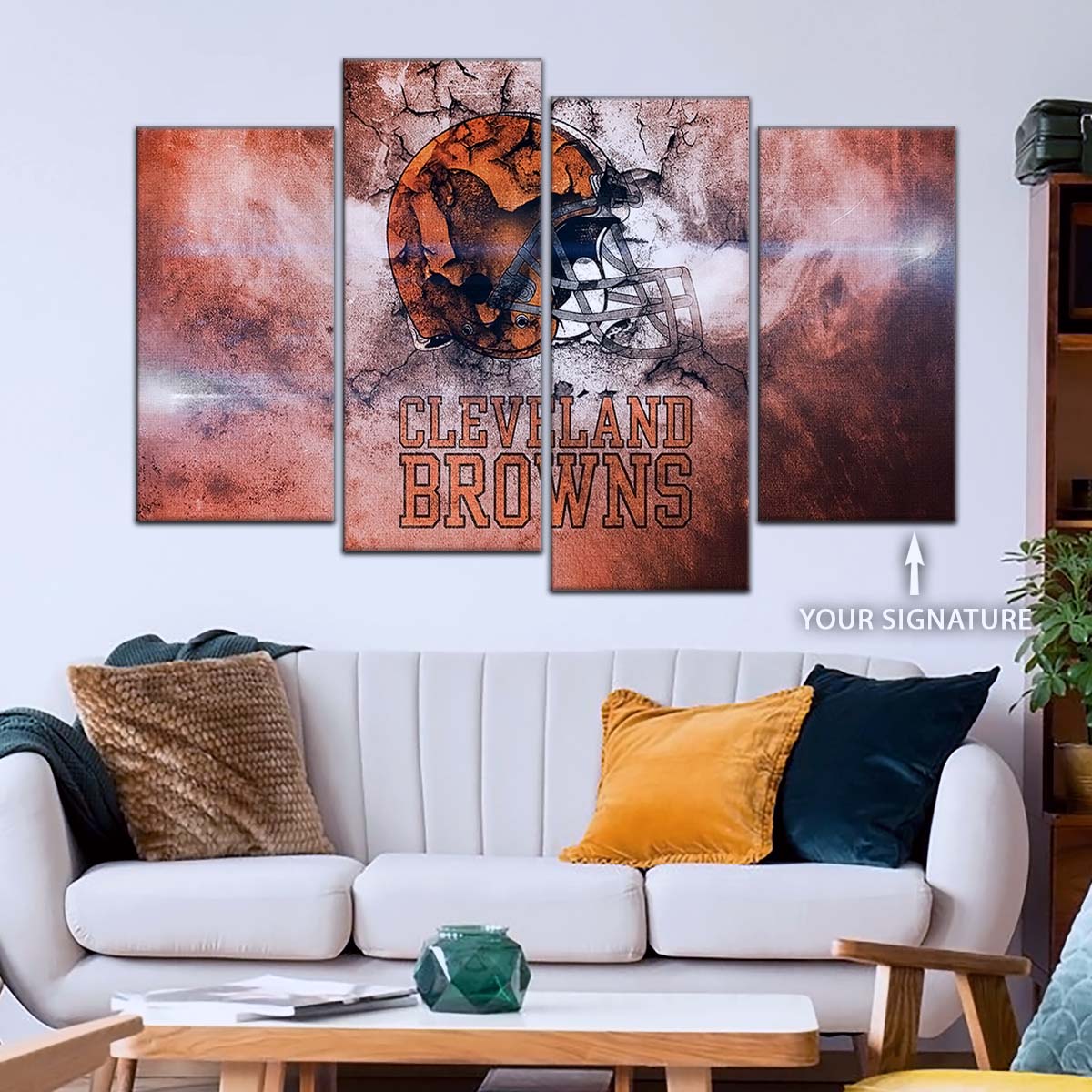 American Football Wall Art - AF5236 - Cleveland Browns - NFL Football Team - American Football Poster - American Football Canvas