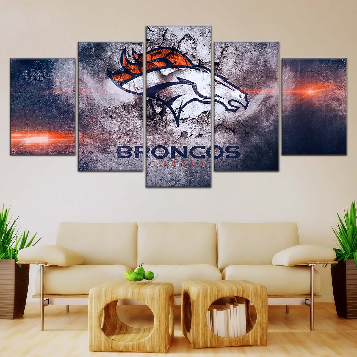 American Football Wall Art - AF5238 - Denver Broncos - NFL Football Team - American Football Poster - American Football Canvas