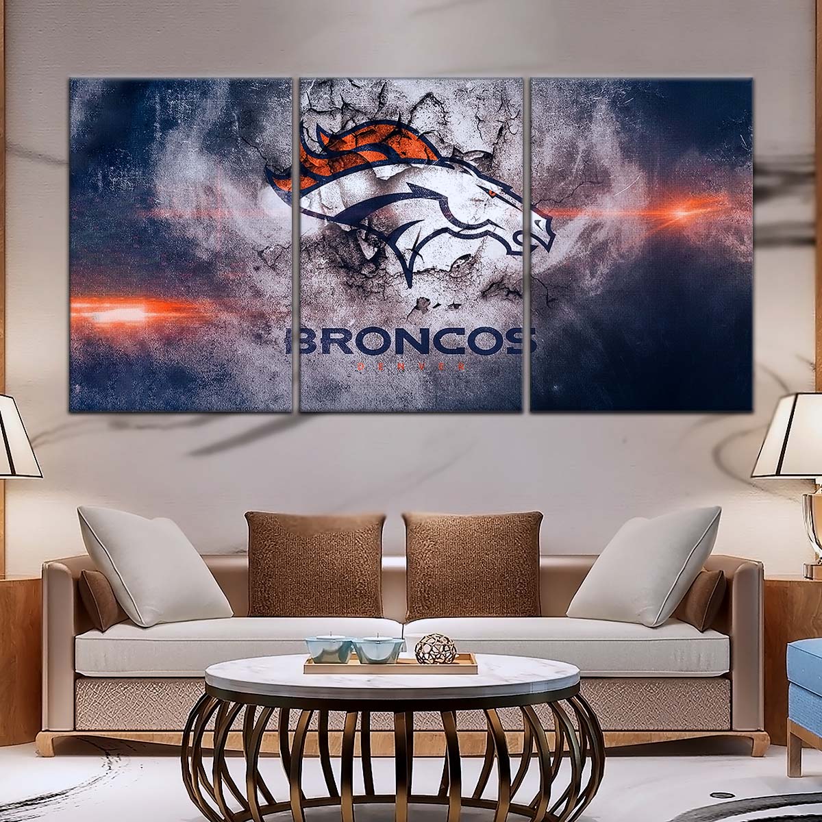 American Football Wall Art - AF5238 - Denver Broncos - NFL Football Team - American Football Poster - American Football Canvas