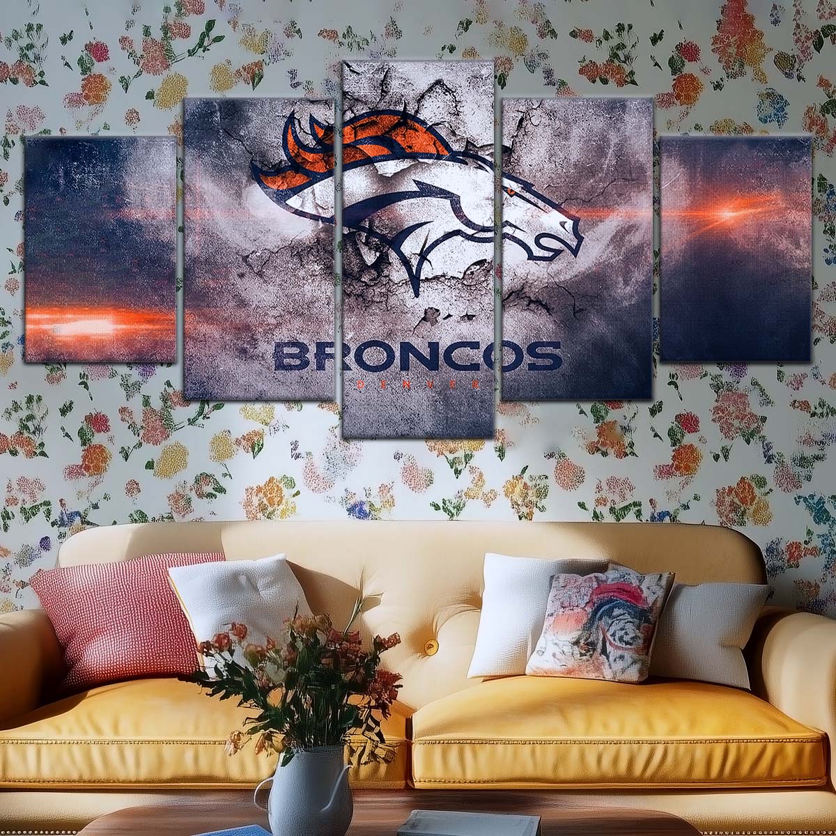 American Football Wall Art - AF5238 - Denver Broncos - NFL Football Team - American Football Poster - American Football Canvas