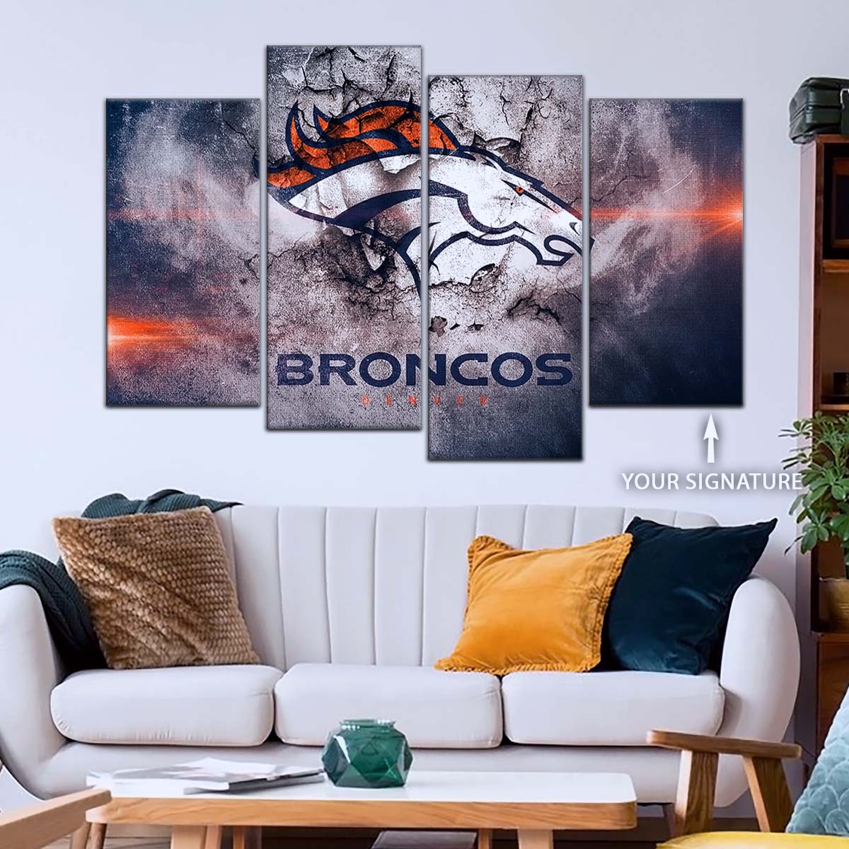 American Football Wall Art - AF5238 - Denver Broncos - NFL Football Team - American Football Poster - American Football Canvas