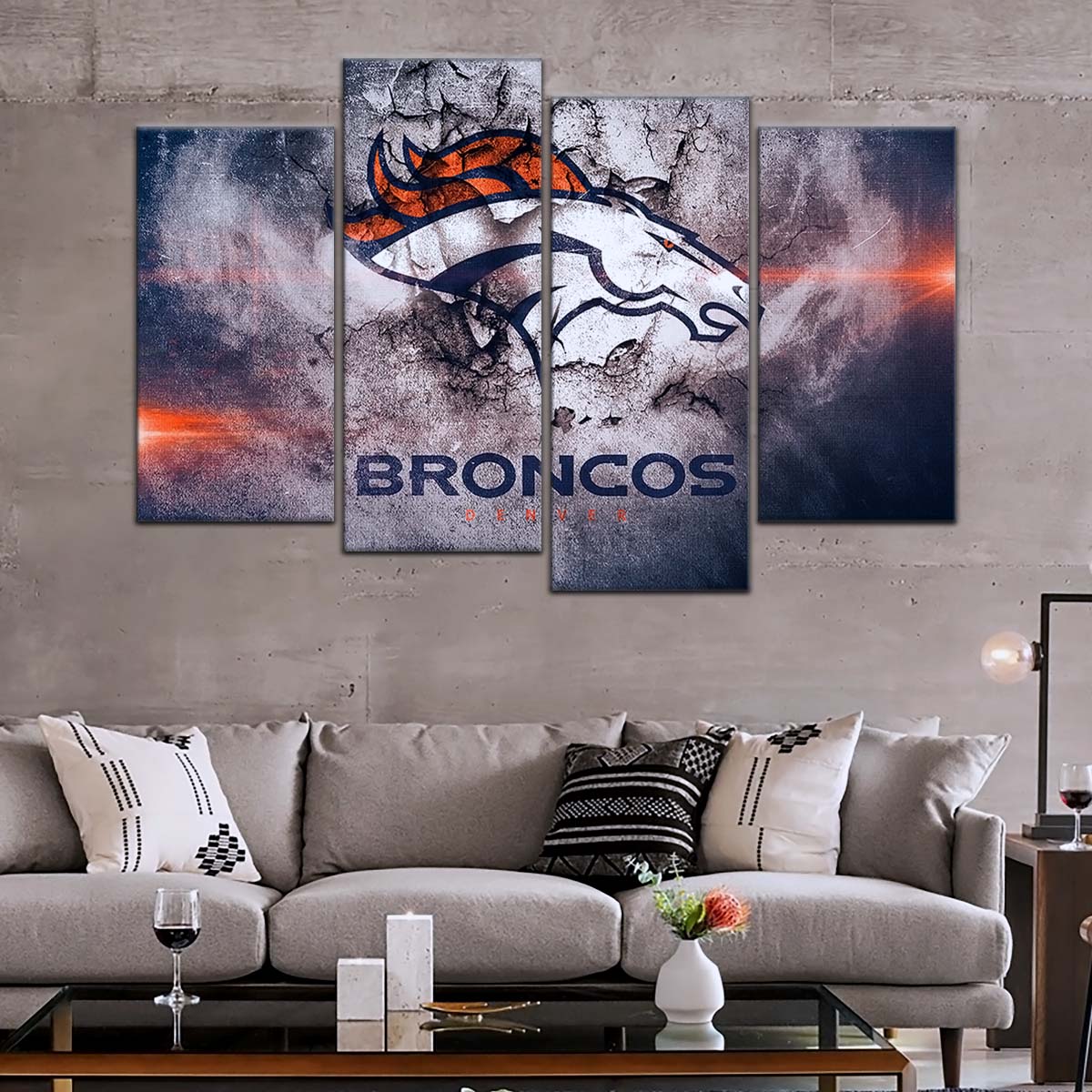 American Football Wall Art - AF5238 - Denver Broncos - NFL Football Team - American Football Poster - American Football Canvas