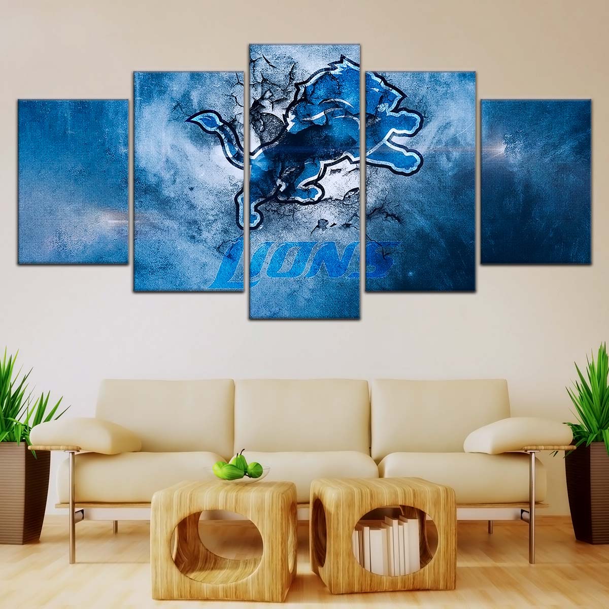 American Football Wall Art - AF5239 - Detroit Lions - NFL Football Team - American Football Poster - American Football Canvas