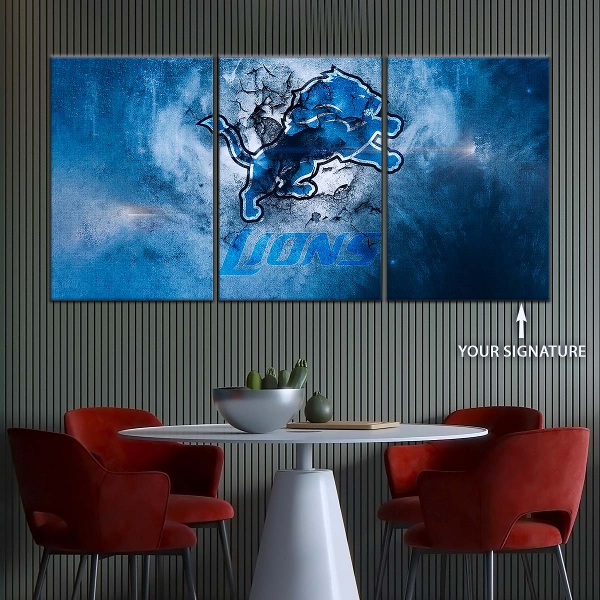 American Football Wall Art - AF5239 - Detroit Lions - NFL Football Team - American Football Poster - American Football Canvas